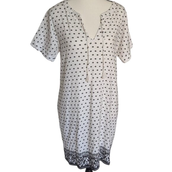 Vineyard Vines Tassel Tie Popover Dress Size 6 EUC - Picture 1 of 5